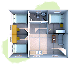 Flat Pack Houses Container Prefab Home with Full Bathrooms Flat Pack Houses Container Prefab Home with Full Bathrooms